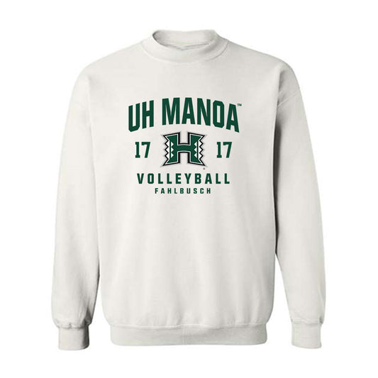 Hawaii - NCAA Men's Volleyball : Thatcher Fahlbusch - Classic Fashion Shersey Crewneck Sweatshirt-0