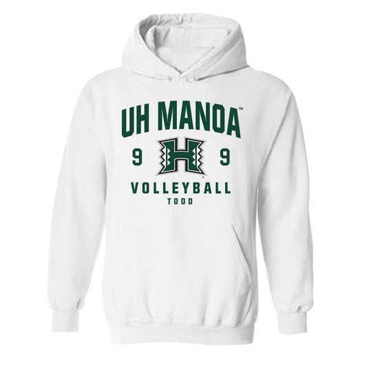 Hawaii - NCAA Men's Volleyball : Justin Todd - Classic Fashion Shersey Hooded Sweatshirt-0