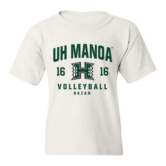 Hawaii - NCAA Men's Volleyball : Ofeck Hazan - Classic Fashion Shersey Youth T-Shirt-0