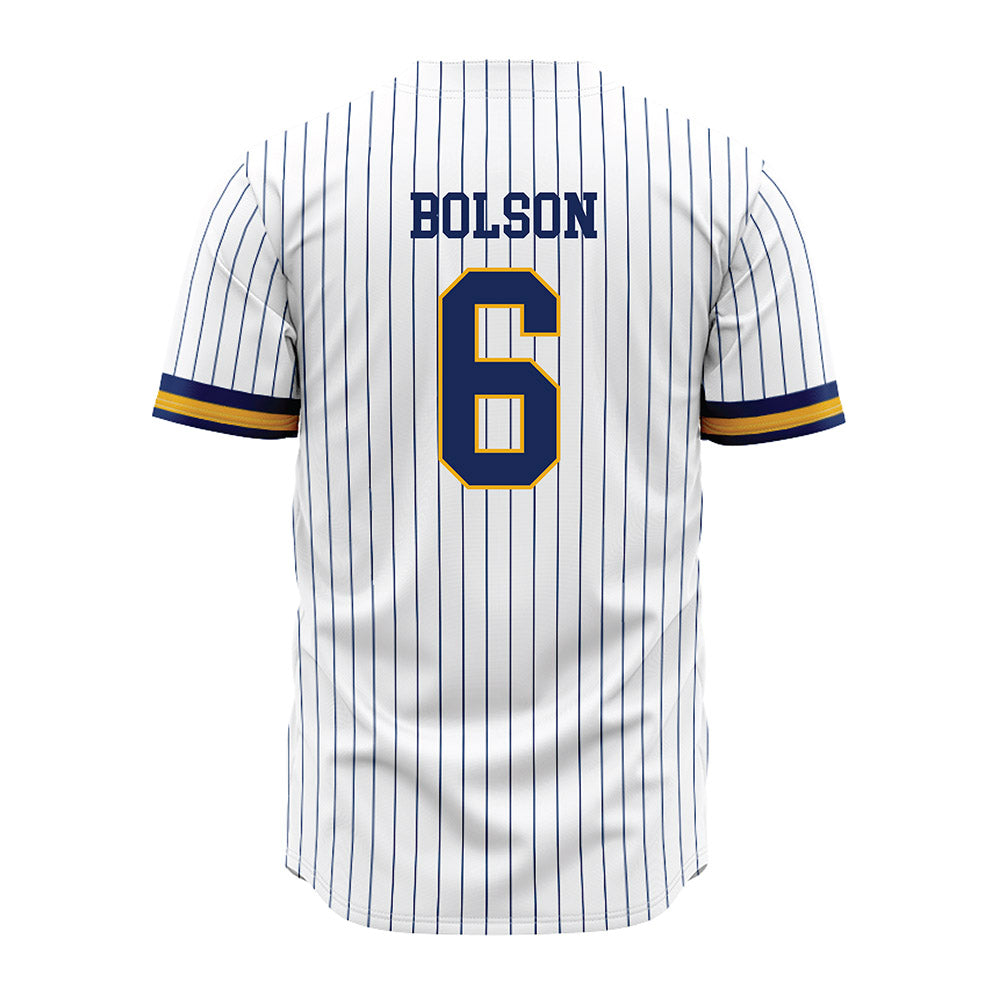 Kent State - NCAA Baseball : Marek Bolson - Pinstripe Jersey-1