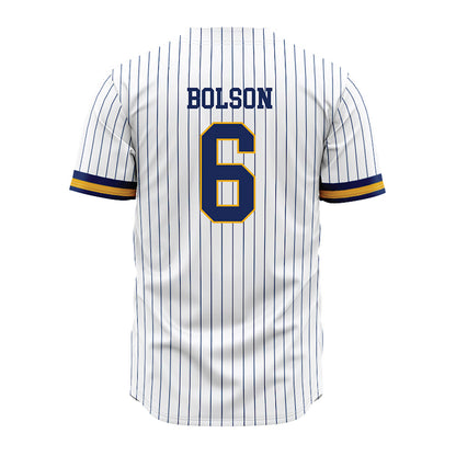 Kent State - NCAA Baseball : Marek Bolson - Pinstripe Jersey-1