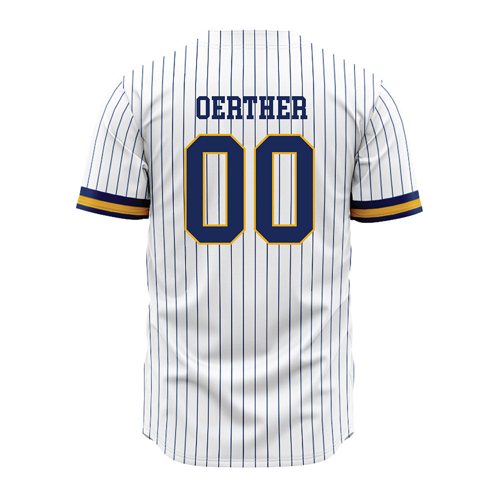 Kent State - NCAA Baseball : Drew Oerther - Pinstripe Jersey-1