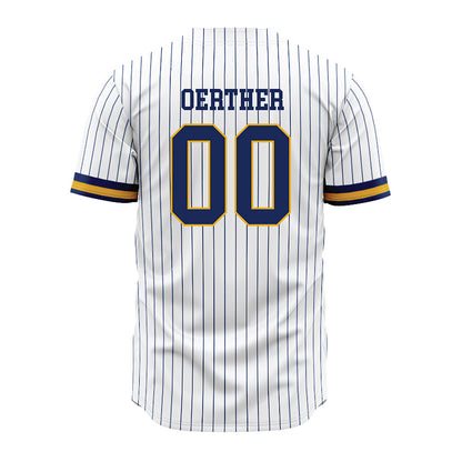 Kent State - NCAA Baseball : Drew Oerther - Pinstripe Jersey-1