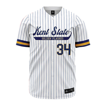 Kent State - NCAA Baseball : Hunter Klotz - Pinstripe Jersey-0