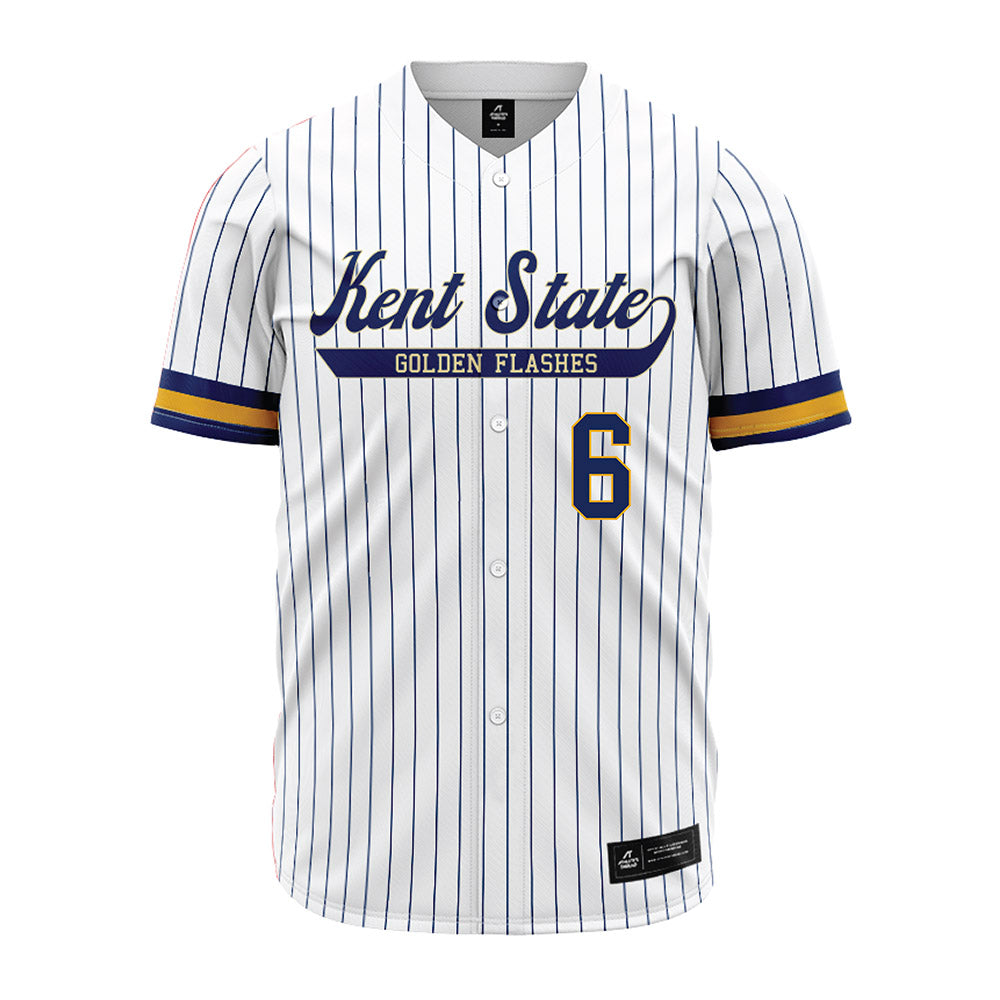 Kent State - NCAA Baseball : Marek Bolson - Pinstripe Jersey-0