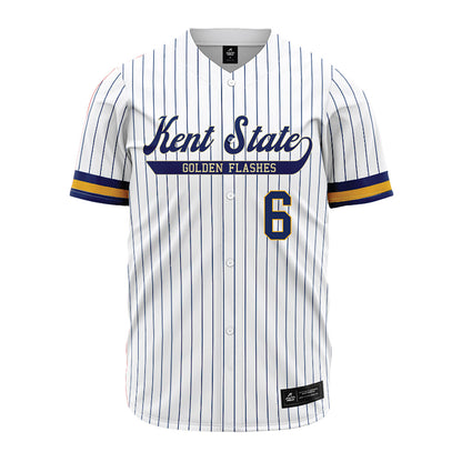 Kent State - NCAA Baseball : Marek Bolson - Pinstripe Jersey-0