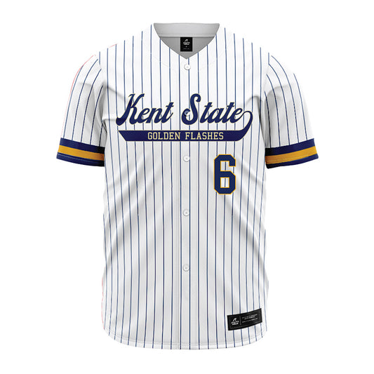 Kent State - NCAA Baseball : Marek Bolson - Pinstripe Jersey-0
