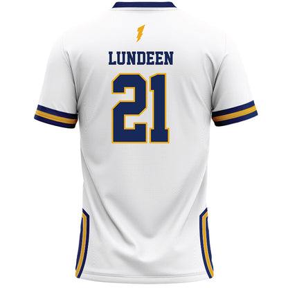 Kent State - NCAA Women's Lacrosse : Lizzie Lundeen - White Lacrosse Jersey -1