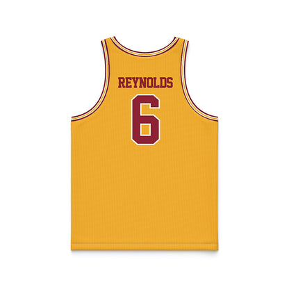 Minnesota - NCAA Men's Basketball : Langston Reynolds - Retro Gold Basketball Jersey-1