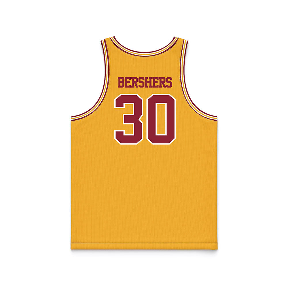 Minnesota - NCAA Women's Basketball : Zoey Bershers - Retro Gold Basketball Jersey-1