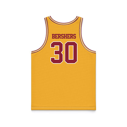 Minnesota - NCAA Women's Basketball : Zoey Bershers - Retro Gold Basketball Jersey-1