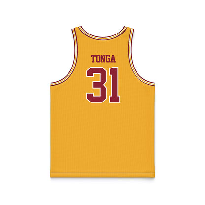 Minnesota - NCAA Women's Basketball : Finau Tonga - Retro Gold Basketball Jersey-1
