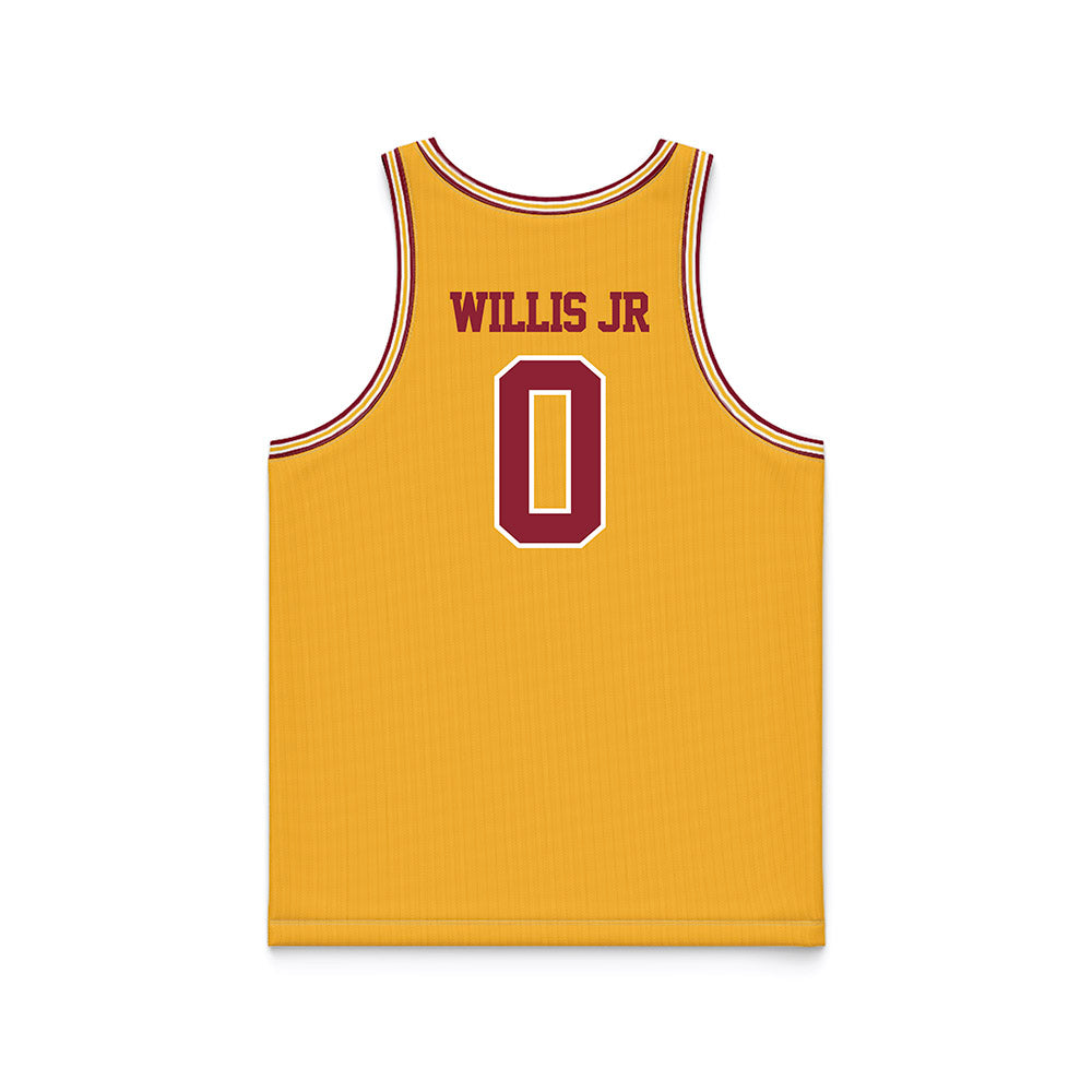 Minnesota - NCAA Men's Basketball : Chansey Willis Jr - Retro Gold Basketball Jersey-1