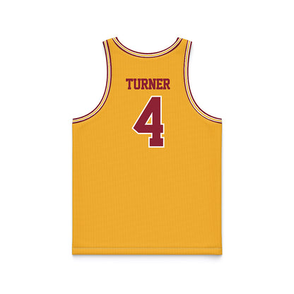 Minnesota - NCAA Men's Basketball : Nehemiah Turner - Retro Gold Basketball Jersey-1