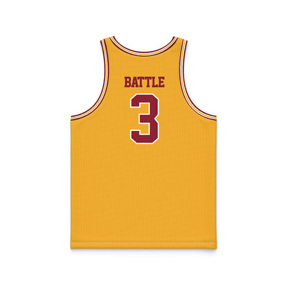 Minnesota - NCAA Women's Basketball : Amaya Battle - Retro Gold Basketball Jersey-1