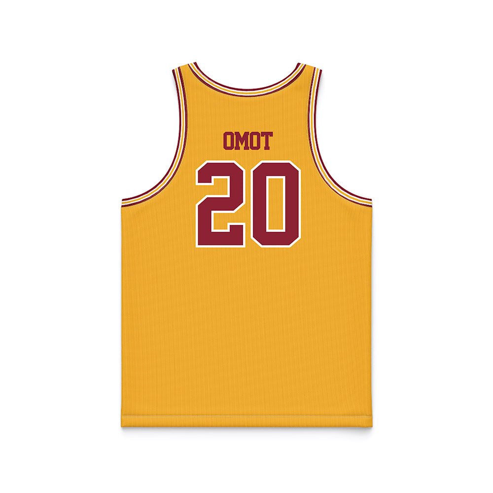 Minnesota - NCAA Men's Basketball : Bj Omot - Retro Gold Basketball Jersey-1