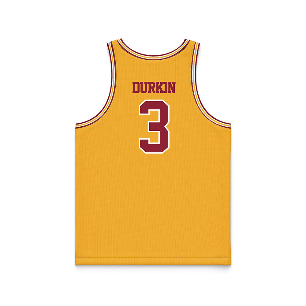 Minnesota - NCAA Men's Basketball : Bobby Durkin - Retro Gold Basketball Jersey-1
