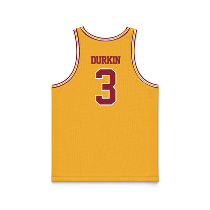 Minnesota - NCAA Men's Basketball : Bobby Durkin - Retro Gold Basketball Jersey-1