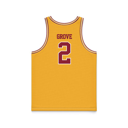 Minnesota - NCAA Men's Basketball : Grayson Grove - Retro Gold Basketball Jersey-1