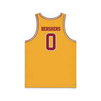 Minnesota - NCAA Women's Basketball : Tracey Bershers - Retro Gold Basketball Jersey-1