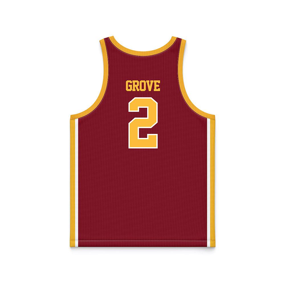 Minnesota - NCAA Men's Basketball : Grayson Grove - Retro Maroon Basketball Jersey-1