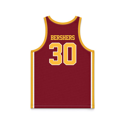 Minnesota - NCAA Women's Basketball : Zoey Bershers - Retro Maroon Basketball Jersey-1