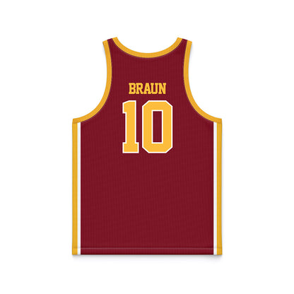 Minnesota - NCAA Women's Basketball : Mara Braun - Retro Maroon Basketball Jersey-1