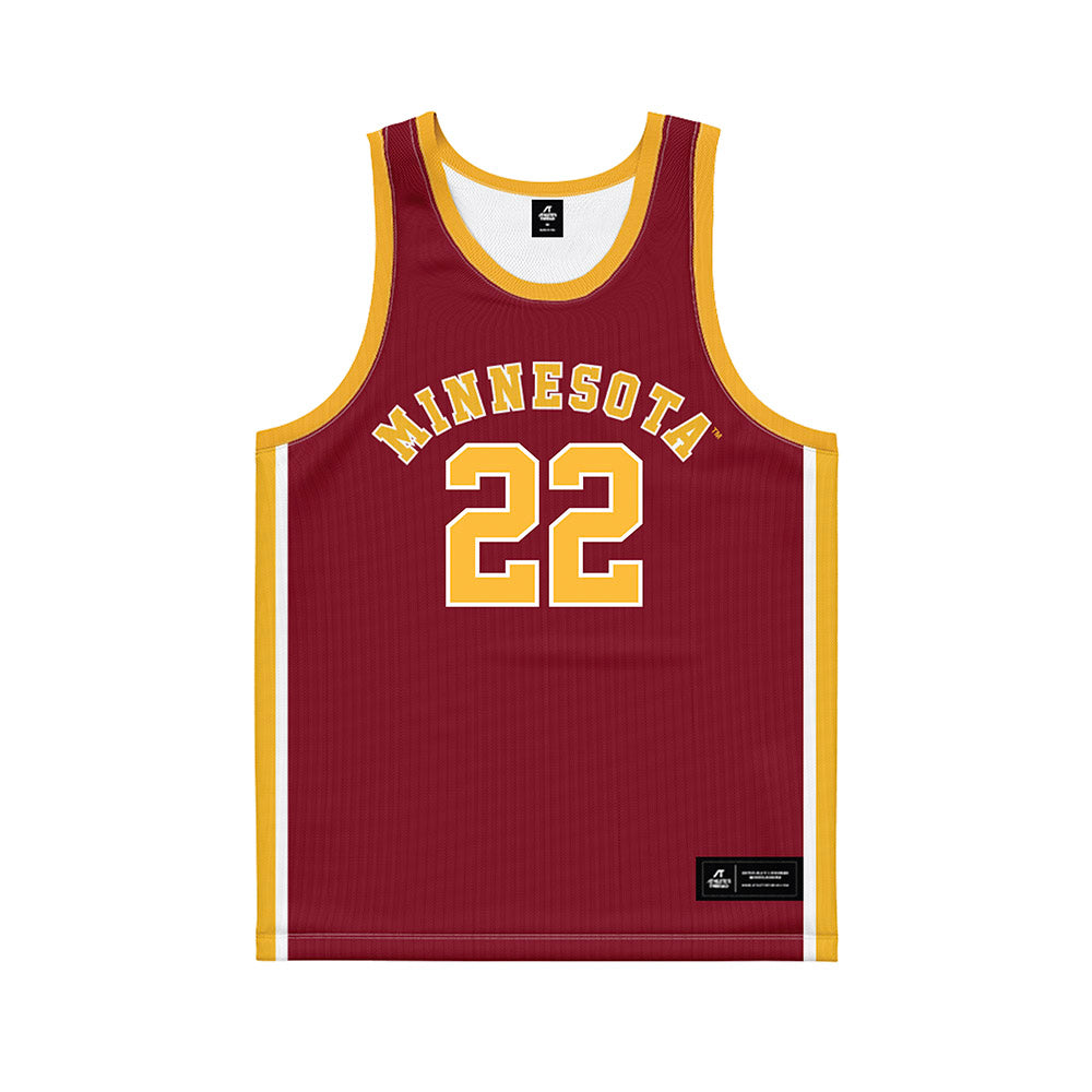 Minnesota - NCAA Women's Basketball : Kennedy Klick - Retro Maroon Basketball Jersey-0