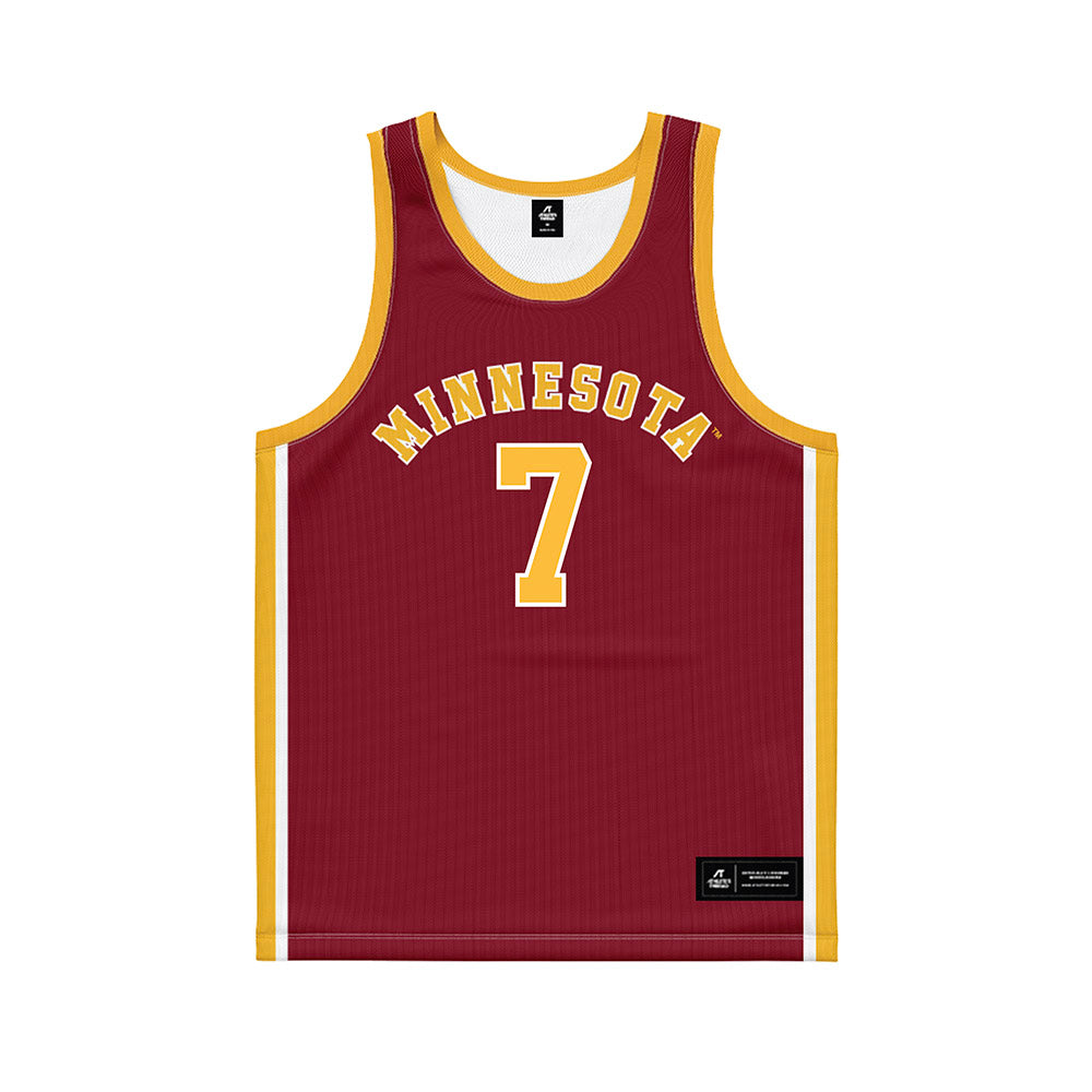 Minnesota - NCAA Men's Basketball : Malachi Palmer - Retro Maroon Basketball Jersey-0