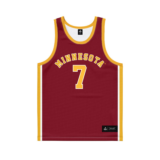 Minnesota - NCAA Men's Basketball : Malachi Palmer - Retro Maroon Basketball Jersey-0