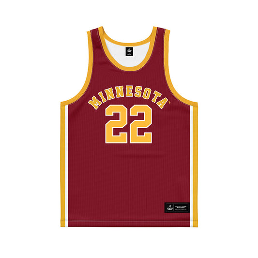 Minnesota - NCAA Men's Basketball : Robert Vaihola - Retro Maroon Basketball Jersey-0