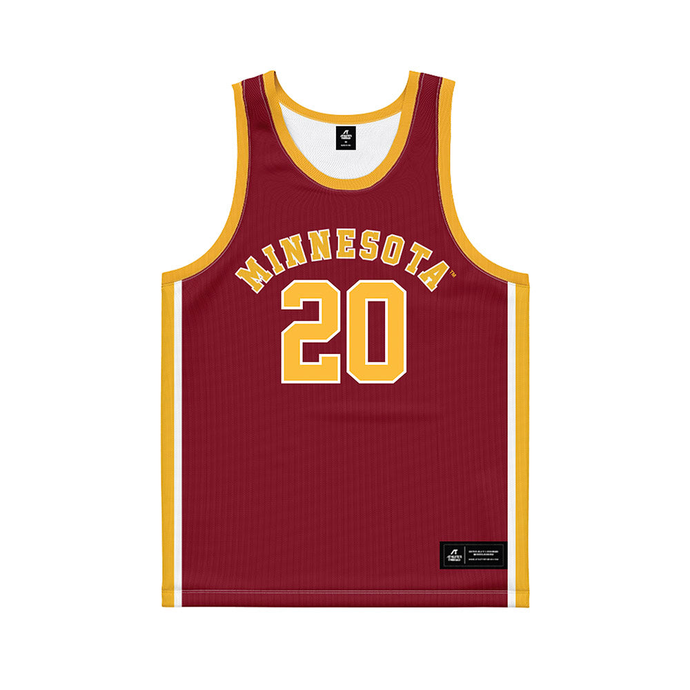 Minnesota - NCAA Men's Basketball : Bj Omot - Retro Maroon Basketball Jersey-0