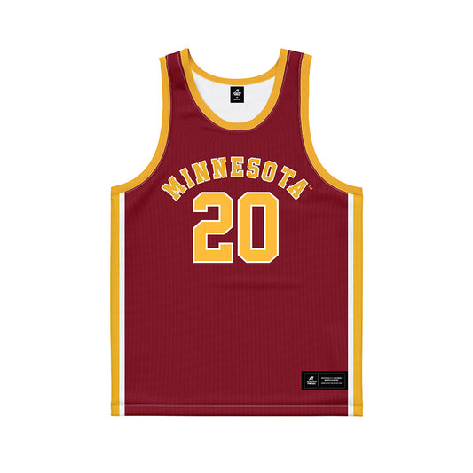 Minnesota - NCAA Men's Basketball : Bj Omot - Retro Maroon Basketball Jersey-0