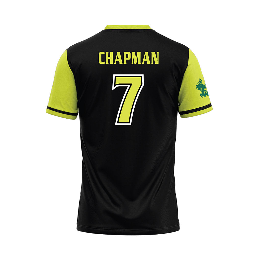 USF - NCAA Softball : Cali Chapman - Black/Slime Jersey-1