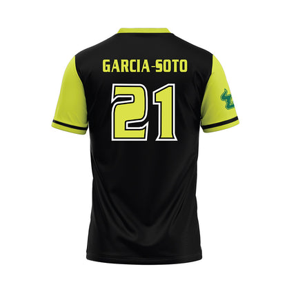 USF - NCAA Softball : Kathy Garcia-Soto - Black/Slime Jersey-1
