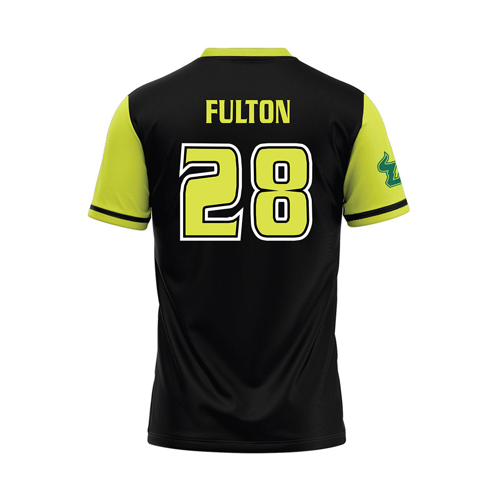 USF - NCAA Softball : Toryn Fulton - Black/Slime Jersey-1