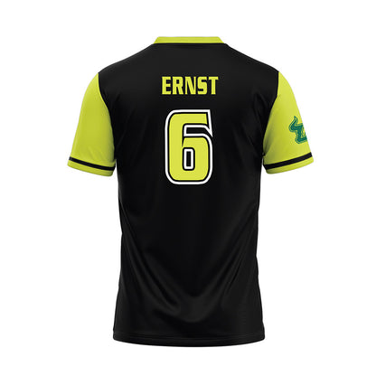 USF - NCAA Softball : Carley Ernst - Black/Slime Jersey-1