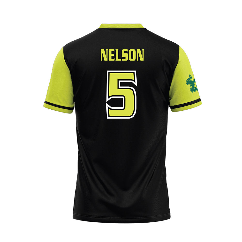 USF - NCAA Softball : Jamia Nelson - Black/Slime Jersey-1