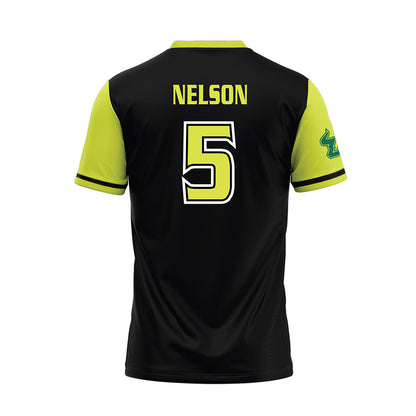 USF - NCAA Softball : Jamia Nelson - Black/Slime Jersey-1