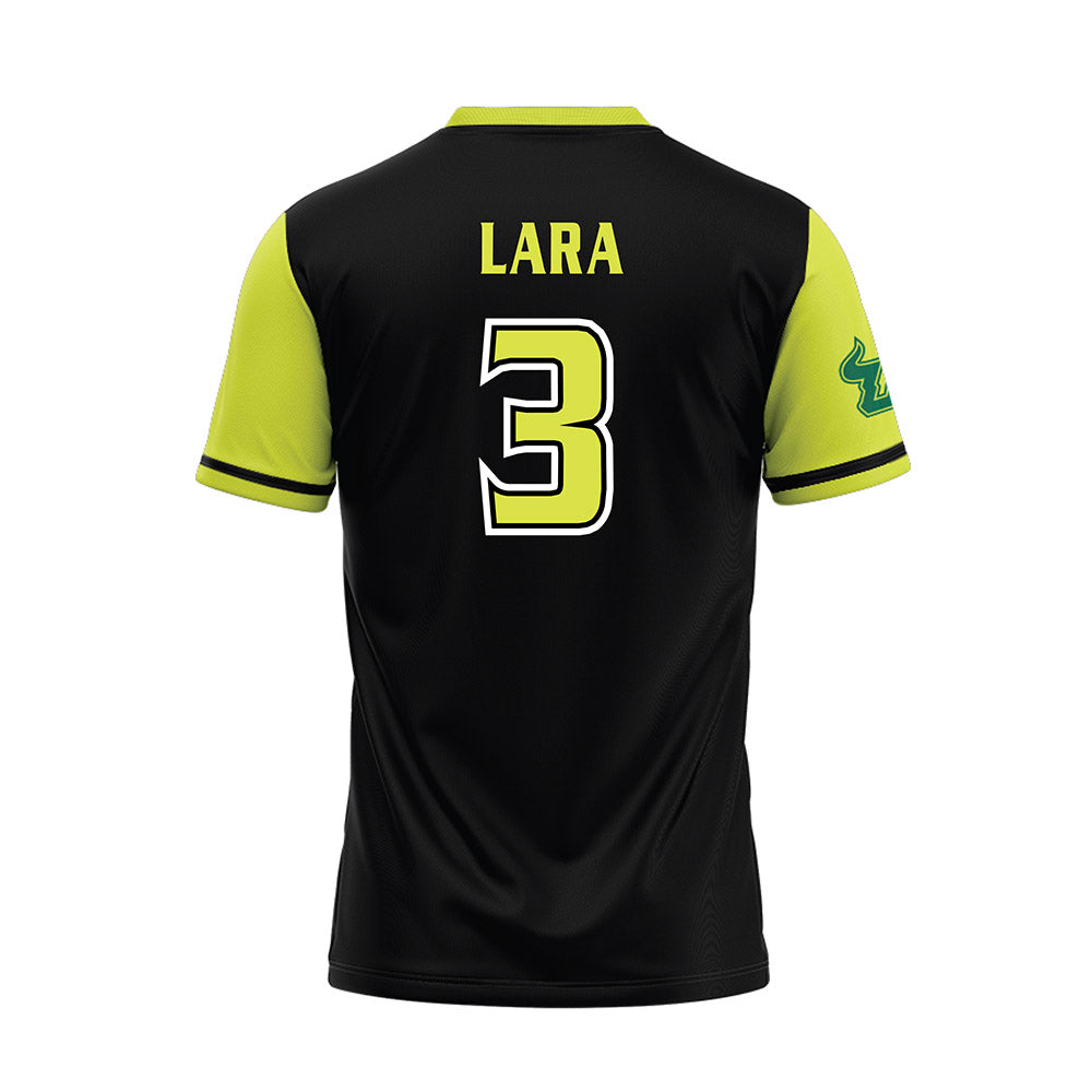 USF - NCAA Softball : Ariana Lara - Black/Slime Jersey-1