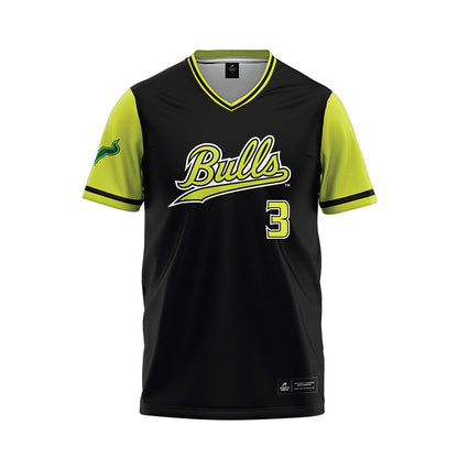 USF - NCAA Softball : Ariana Lara - Black/Slime Jersey-0