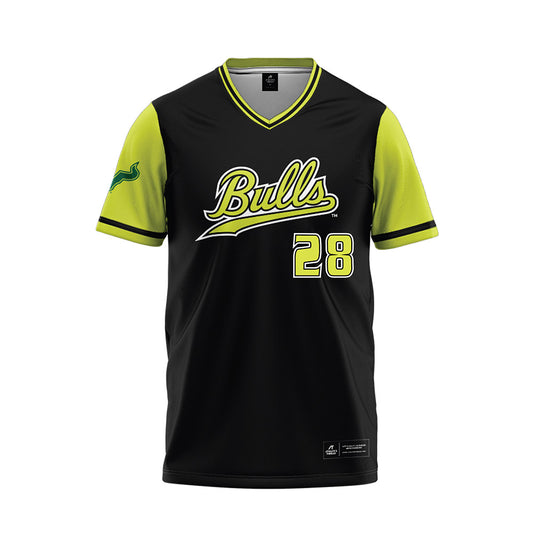 USF - NCAA Softball : Toryn Fulton - Black/Slime Jersey-0