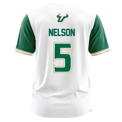 USF - NCAA Softball : Jamia Nelson - White Jersey-1