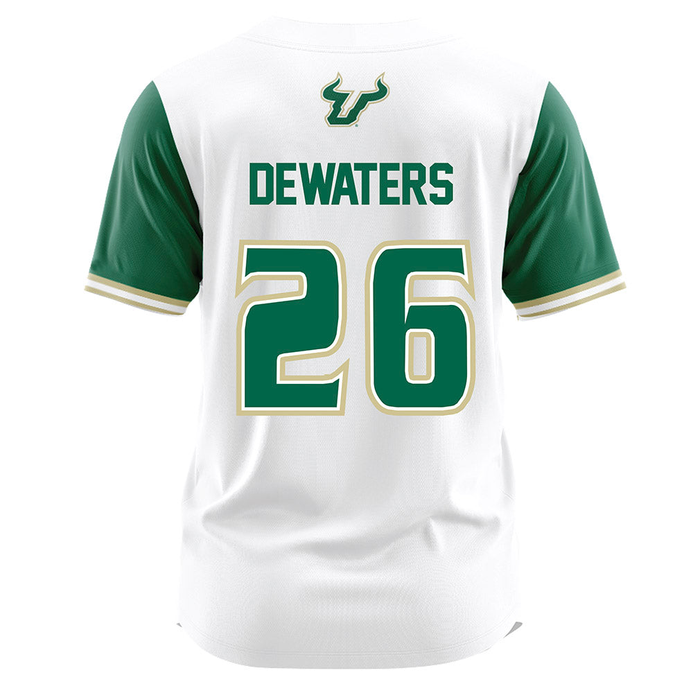USF - NCAA Softball : Alice DeWaters - White Jersey