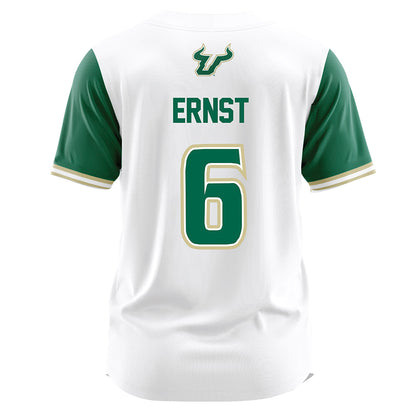 USF - NCAA Softball : Carley Ernst - White Jersey-1