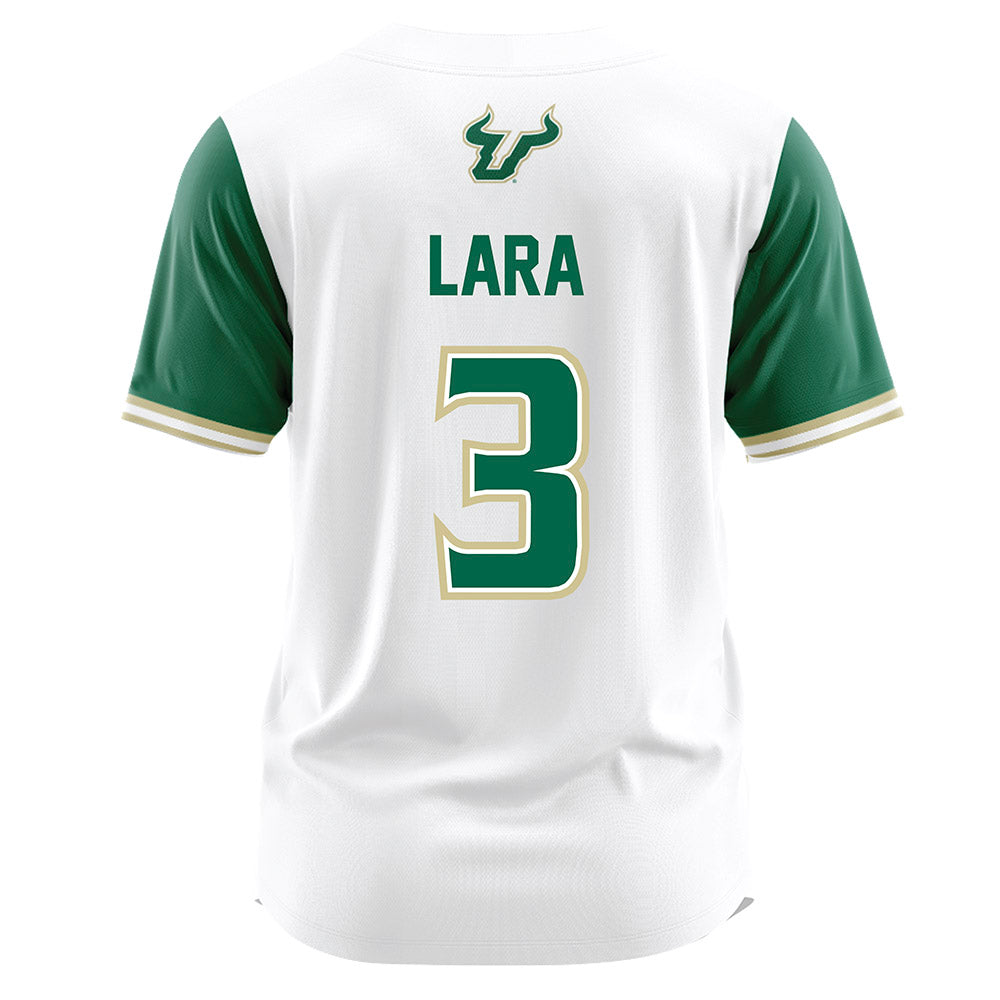USF - NCAA Softball : Ariana Lara - White Jersey-1