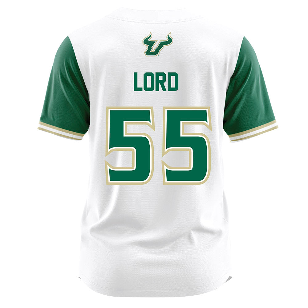 USF - NCAA Softball : Zoey Lord - White Jersey-1