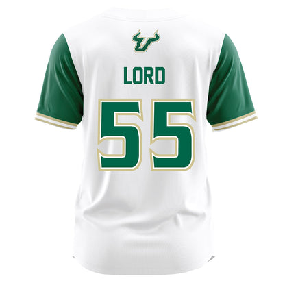 USF - NCAA Softball : Zoey Lord - White Jersey-1