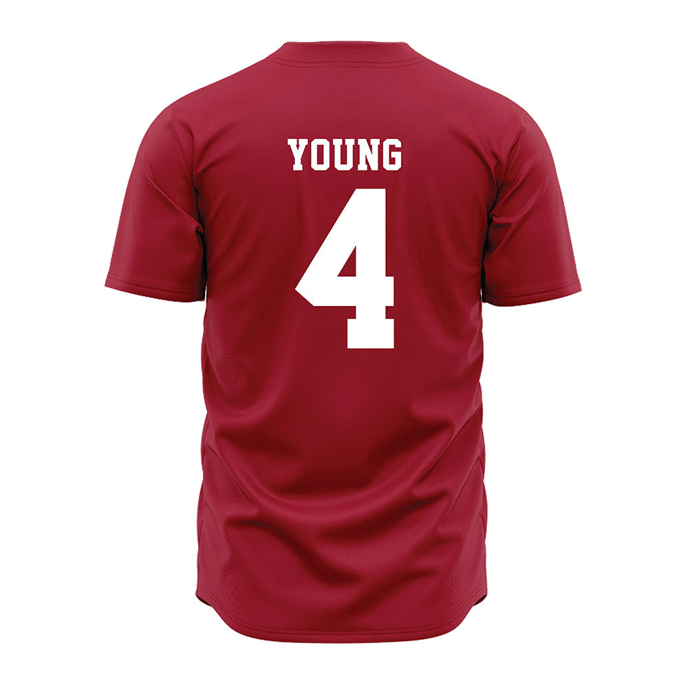 Alabama - NCAA Softball : Jena Young - Red Jersey-1