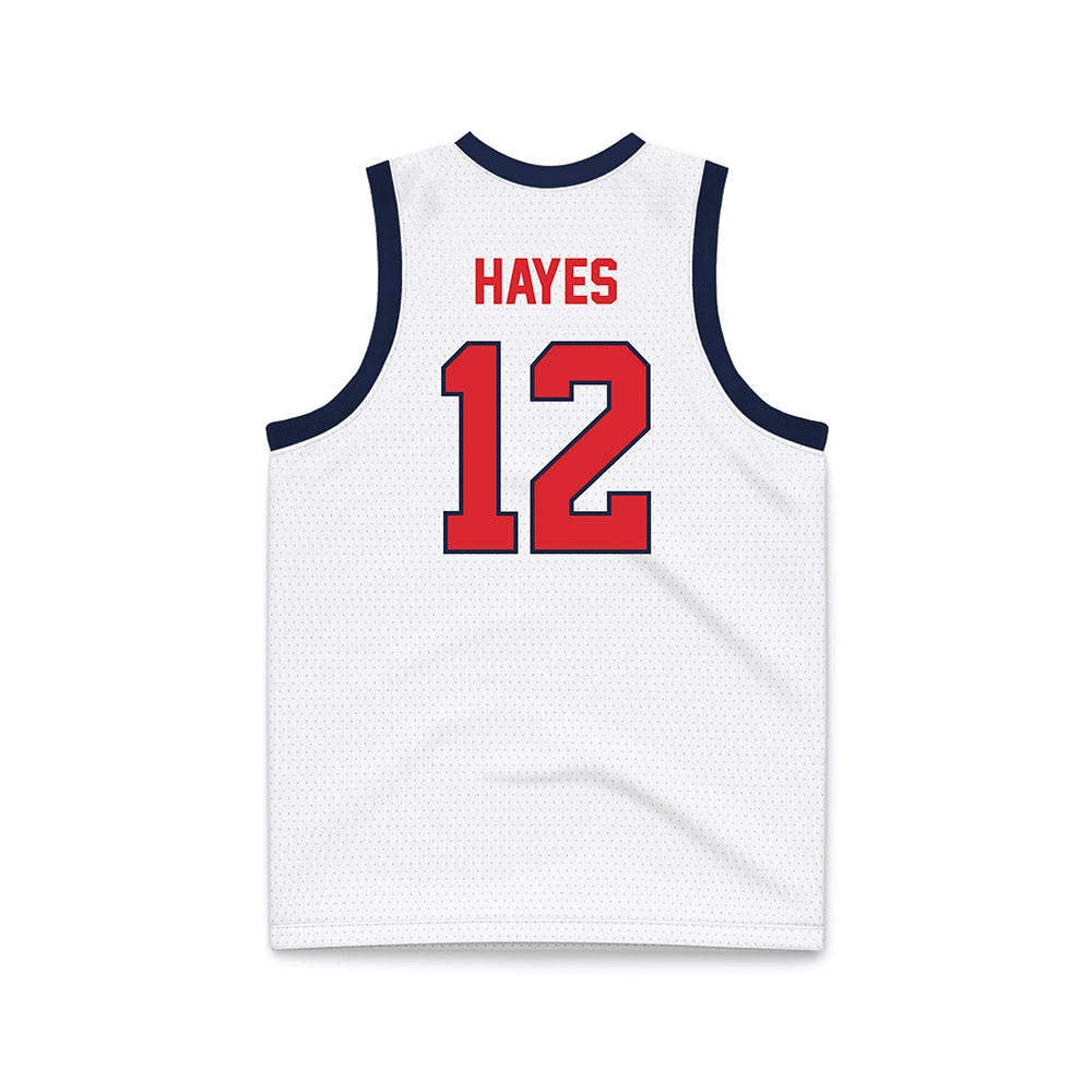 St. Johns - NCAA Women's Basketball : Kyla Hayes - White Basketball Jersey-1